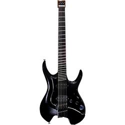 Foto van Mooer gtrs guitars wing 800 intelligent guitar pearl black headless elektrische gitaar met gigbag
