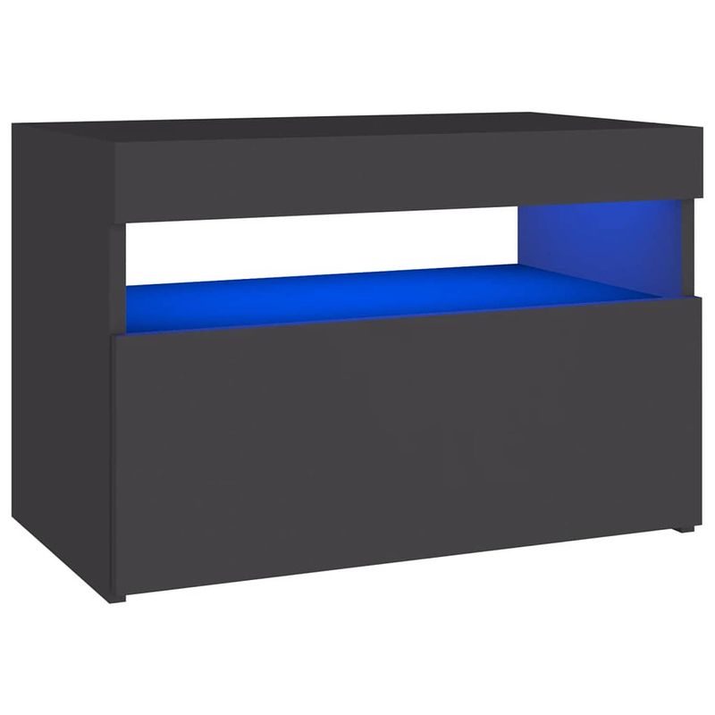 Foto van Vidaxl tv-meubel met led-verlichting 60x35x40 cm grijs