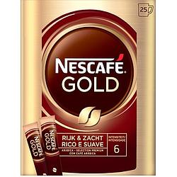 Foto van Nescafe gold oploskoffie 25 stuks bij jumbo