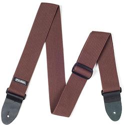 Foto van Dunlop d27-01br ribbed cotton strap chocolate gitaarband