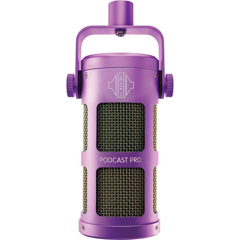 Foto van Sontronics podcast pro purple dynamische podcast microfoon (paars)