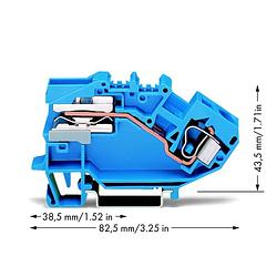 Foto van Wago 784-613 scheidingsklem 10 mm spanveer toewijzing: n blauw 25 stuk(s)