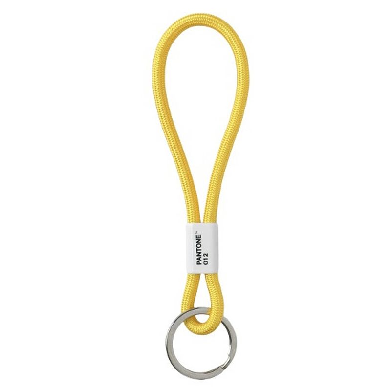 Foto van Pantone sleutelhanger 18 cm nylon geel