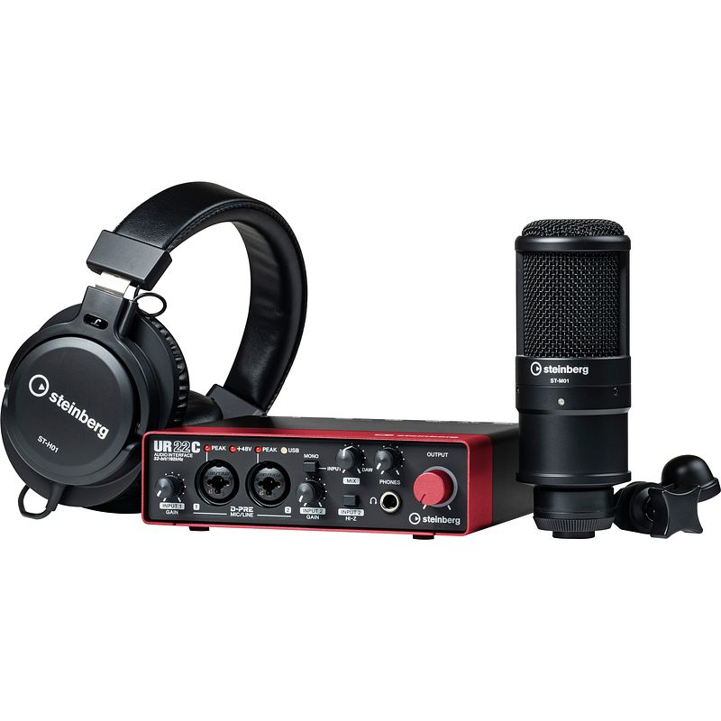 Foto van Steinberg ur22c recording pack red