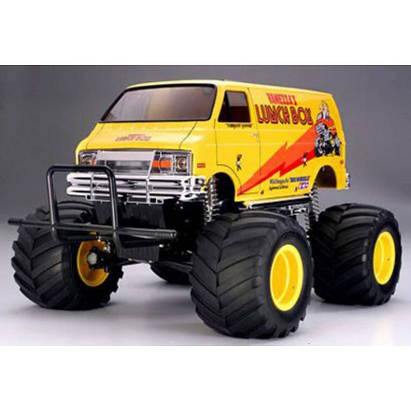 Foto van Tamiya lunch box brushed 1:12 rc auto elektro monstertruck achterwielaandrijving bouwpakket