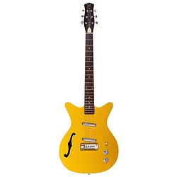 Foto van Danelectro dc59r fifty niner gold top semi-akoestische gitaar