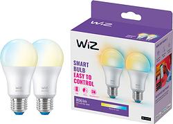 Foto van Wiz smart lamp 2-pack - warm tot koelwit licht - e27 mat