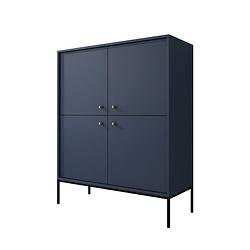 Foto van Meubella dressoir moreno - blauw - 104 cm - hoog