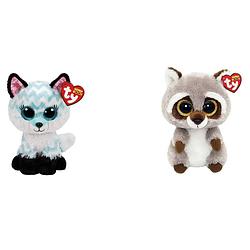 Foto van Ty - knuffel - beanie boo'ss - atlas fox & racoon