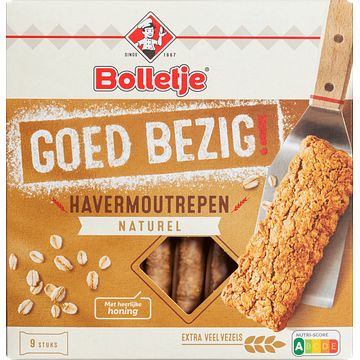 Foto van Bolletje goed bezig! havermoutrepen naturel 210g bij jumbo