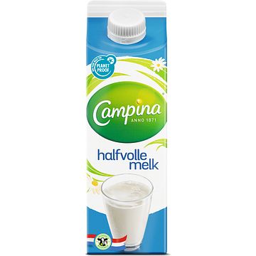 Foto van Campina halfvolle melk 500ml bij jumbo