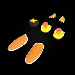 Foto van Thrustmaster eswap x led orange crystal pack extra set pc, xbox one, xbox one s, xbox series x oranje