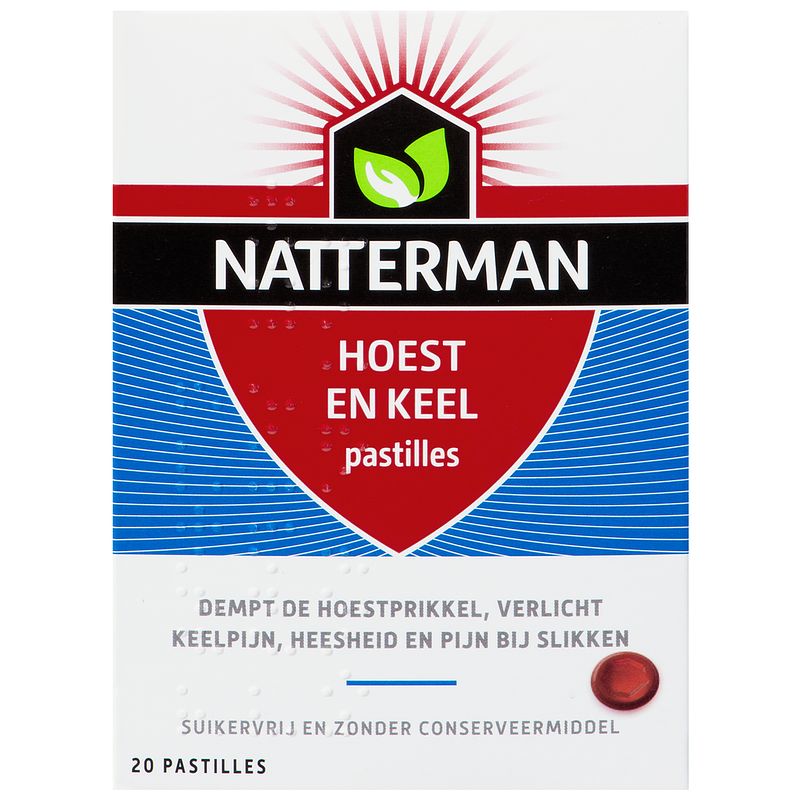 Foto van Natterman hoest en keel pastilles