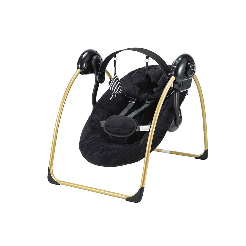 Foto van X adventure baby swing velvet black & gold