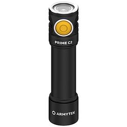 Foto van Armytek prime c2 magnet usb warm zaklamp werkt op een accu led met riemclip, met holster 930 lm 105 g