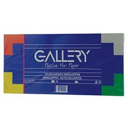 Foto van Gallery enveloppen ft 114 x 229 mm, stripsluiting, pak van 50 stuks