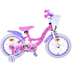 Foto van Disney meisjesfiets minnie cutest ever! 16 inch 29 cm meisjes terugtraprem roze