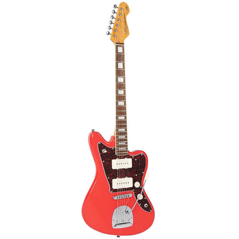 Foto van Vintage revo series surfmaster 90 firenza red elektrische gitaar