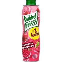 Foto van Dubbelfrisss 1kcal frambooscranberry siroop 0, 75l bij jumbo