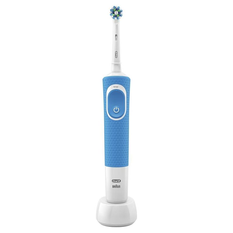 Foto van Oral b vitality 100 crossaction tandenborstel blauw