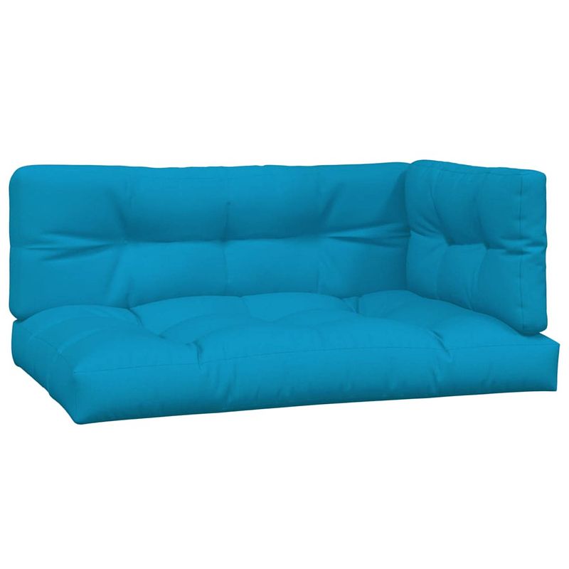 Foto van The living store palletkussens - comfortabele polyester kussens - blauw - verschillende afmetingen beschikbaar