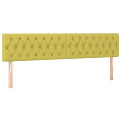 Foto van The living store hoofdbord - classic - bedaccessoires - 180 x 7 x 78/88 cm - groen