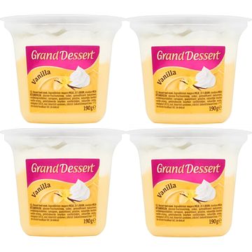 Foto van Ehrmann grand dessert vanilla 4 x 190g bij jumbo