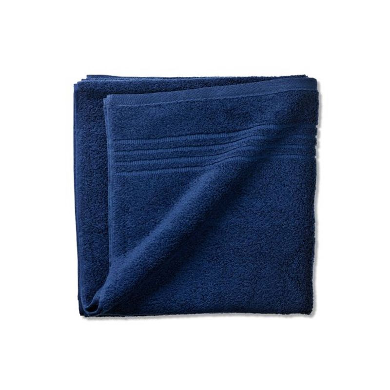 Foto van Kela badhanddoek leonora 70 x 140 x 0,8 cm katoen marineblauw