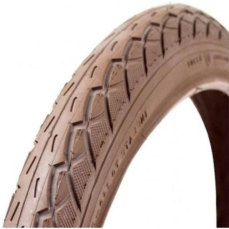 Foto van Deli tire tire buitenband tire 24 x 1.75"" / 47-507 bruin met reflectie