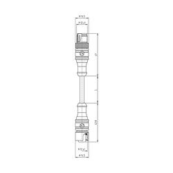 Foto van Lutronic 1098 sensor/actuator aansluitkabel m12 aantal polen: 5 stekker, recht 2.00 m 1 stuk(s)