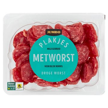 Foto van Jumbo plakjes metworst droge worst 100g