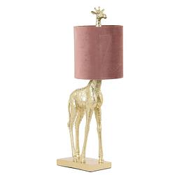 Foto van Light & living giraffe tafellamp goud