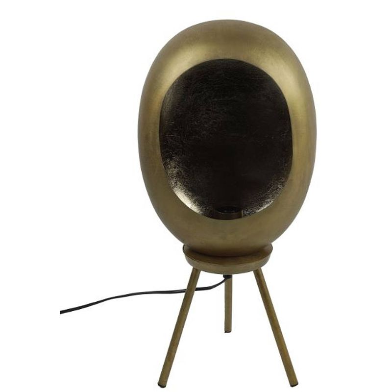 Foto van Non-branded staande lamp eggy 25w 24,5 x 52,5 cm e27 staal brons