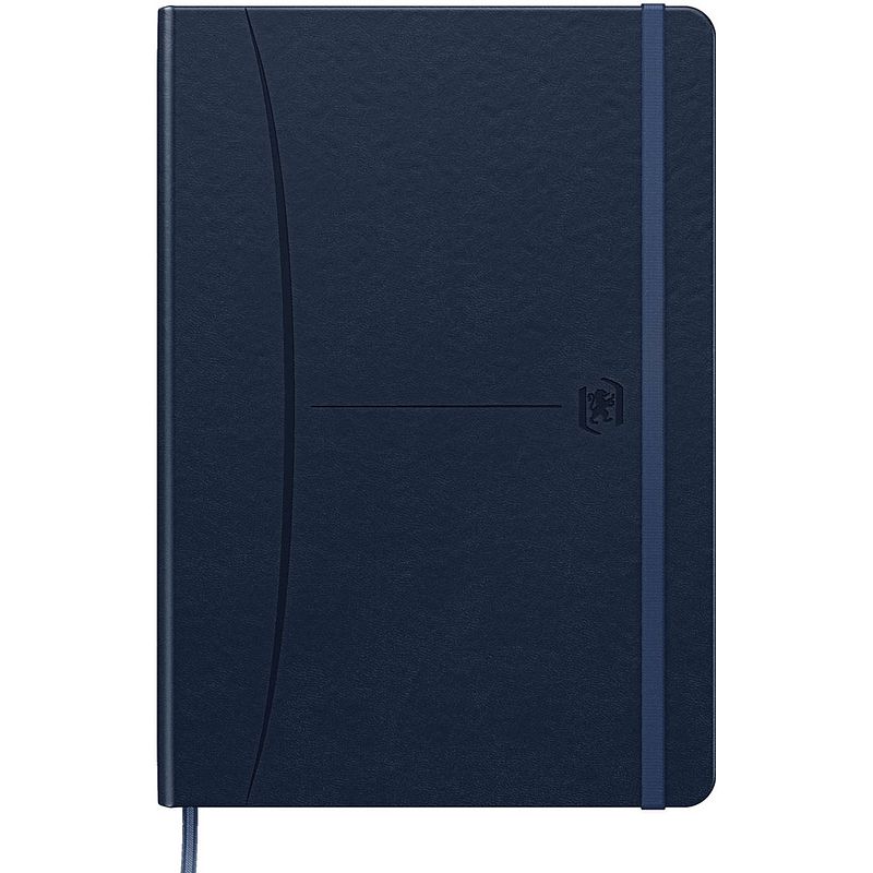 Foto van Oxford signature smart journal, ft a5, gelijnd, blauw 5 stuks