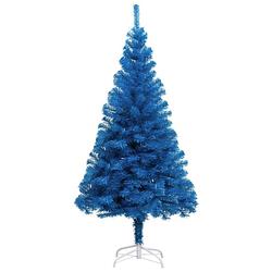 Foto van Vidaxl kunstkerstboom met standaard 180 cm pvc blauw