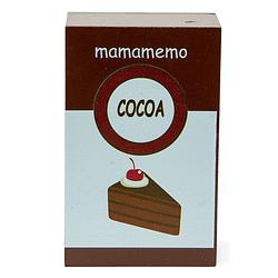 Foto van Mamamemo pak chocolade 10 cm hout bruin/wit