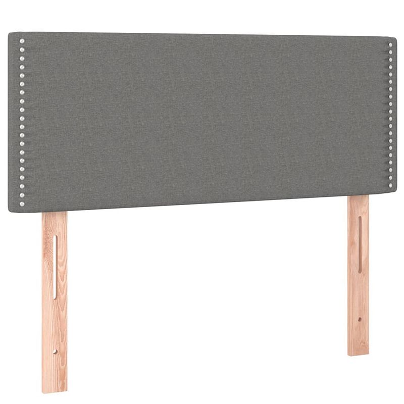 Foto van The living store hoofdbord - klassiek - bedaccessoires - 100 x 5 x 78/88 cm - donkergrijs