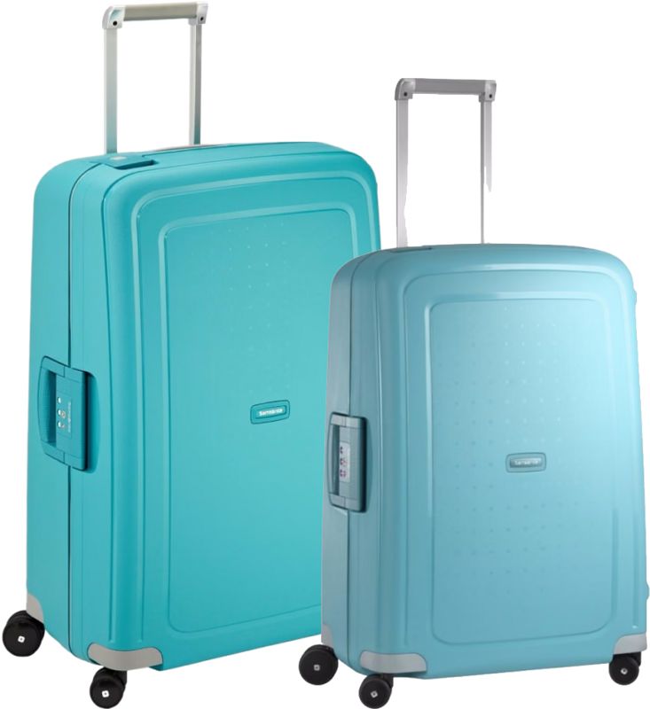 Foto van Samsonite s'cure spinner 69+75cm aqua blue kofferset