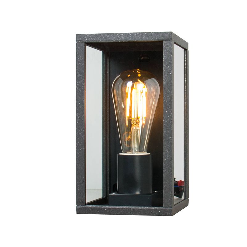 Foto van Aigostar 13uvg wandlamp voor buiten - industrieel - ip44 - buitenverlichting - wandspots - e27 fitting - excl. lichtbron