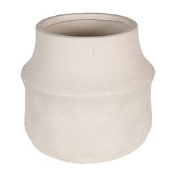 Foto van Clayre & eef bloempot ø 17x16 cm beige keramiek bloempot binnen plantenpot plant pot beige bloempot binnen plantenpot