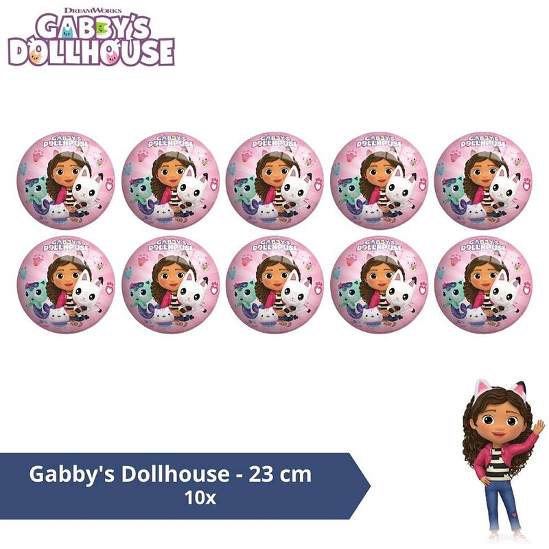 Foto van Bal - voordeelverpakking - gabby'ss dollhouse - 23 cm - 10 stuks