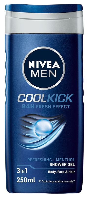 Foto van Nivea men cool kick shower gel