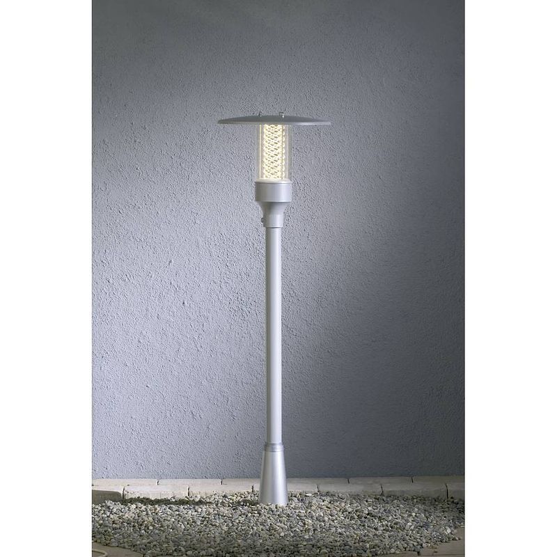 Foto van Konstsmide 405-310 nova staande buitenlamp halogeen gu10 50 w zilver