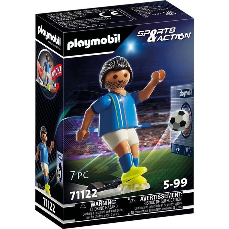 Foto van Playmobil sports & action voetballer italië - 71122
