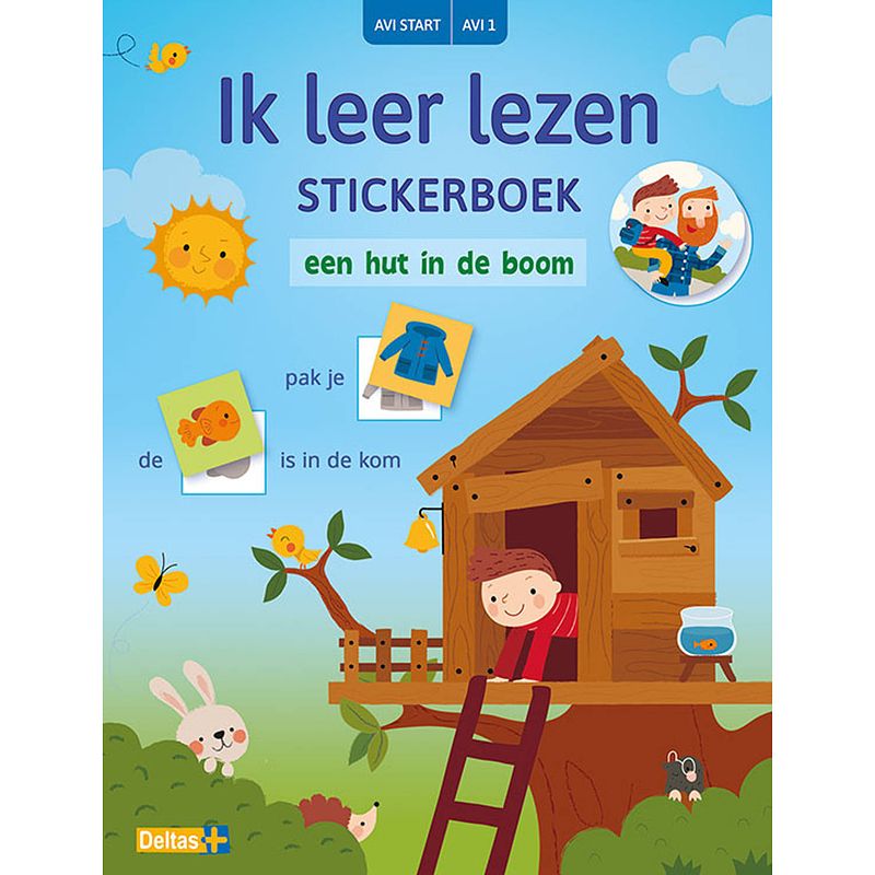 Foto van Deltas ik leer lezen stickerboek - een hut in de boom