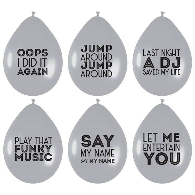 Foto van Haza original ballonnen song quotes 6 stuks 30 cm