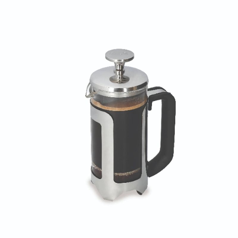 Foto van La cafetière - cafetière, 3 kopjes, rvs, zilver - la cafetière roma