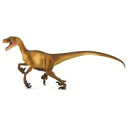 Foto van Safari dinosaurus velociraptor junior 21 cm rubber bruin