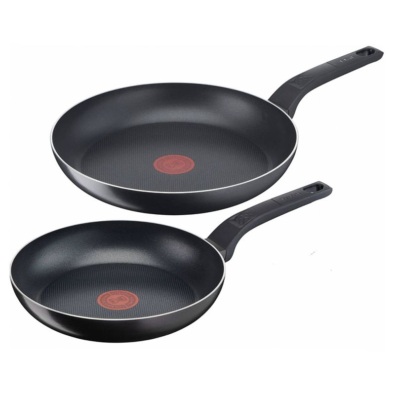 Foto van Tefal easy cook & clean koekenpannenset 24cm & 28cm