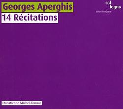 Foto van Aperghis: 14 récitations - cd (4099702027022)